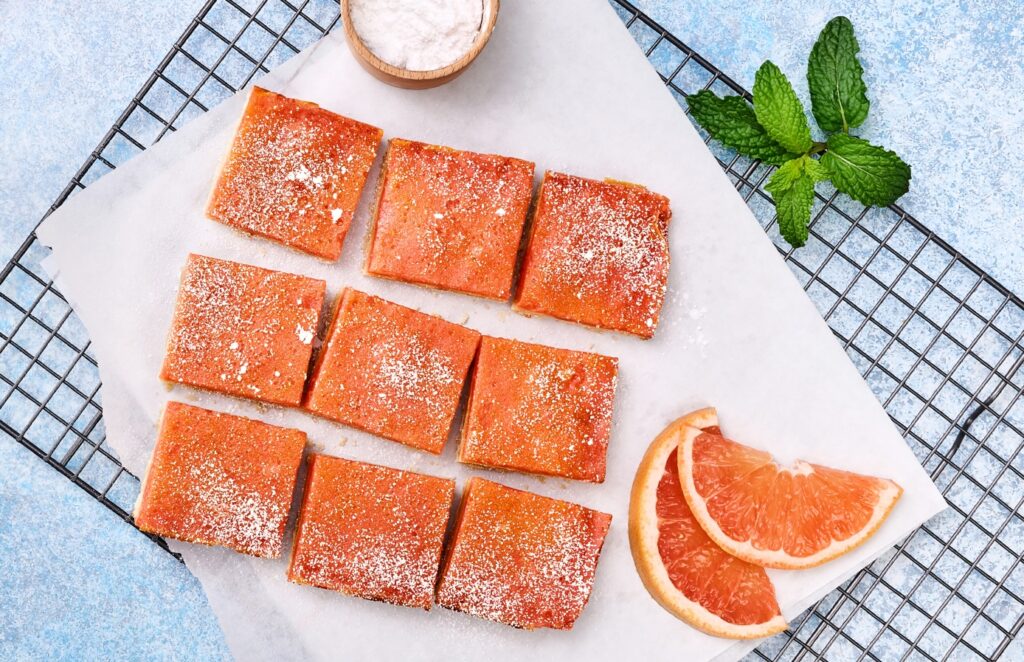 Florida Grapefruit Shortbread Bars
